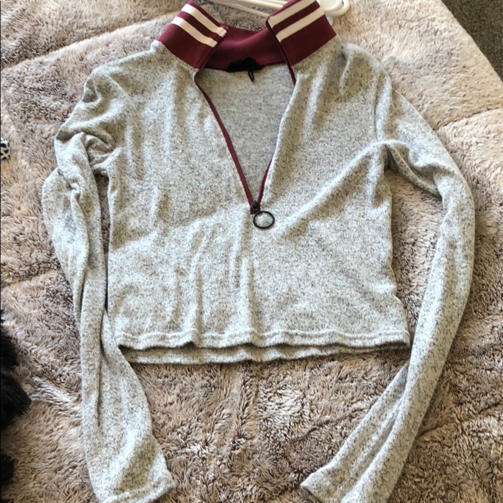 Urban outfitters Cropped quarter zip up